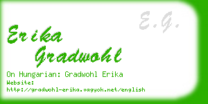 erika gradwohl business card